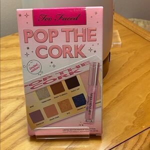 Too Faced Pop The Cork Eyeshadow Palette - Pink, Gold, and Blue